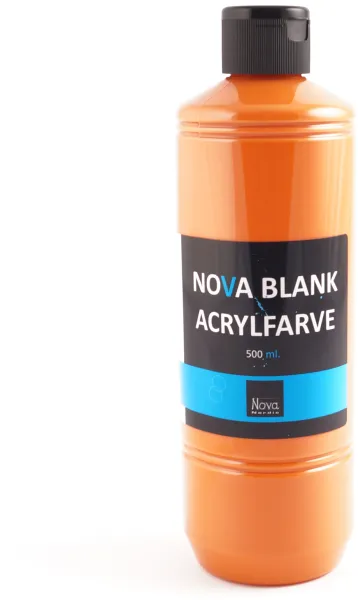 Pintura acrílica brillante Nova 500 ml. Naranja