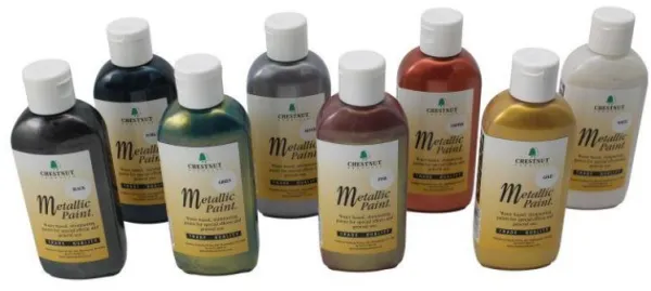 Chestnut Pintura Acrílica Colores Metálicos 100 ml - Negro