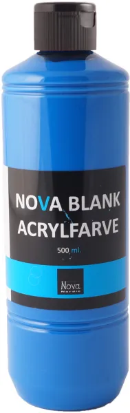 Pintura acrílica brillante Nova 500 ml. Azul primario