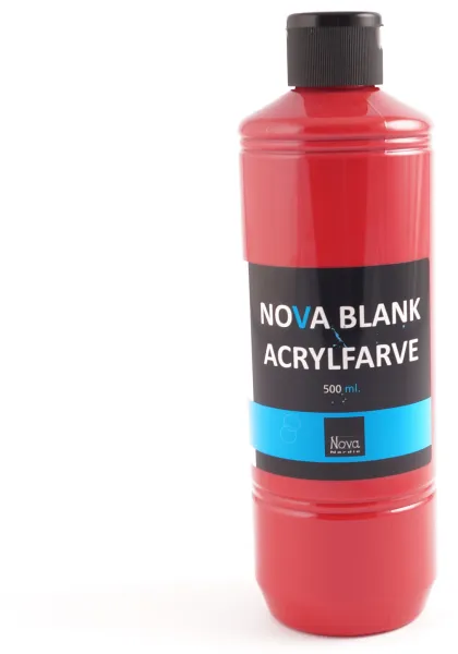 Nova pintura acrílica brillante 500 ml. Roja