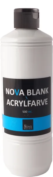 Pintura acrílica brillante Nova 500 ml. Blanco