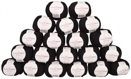 Infinity Hearts Rose 8/4 Paquete de hilo Unicolor 01 Negro - 20 uds - Infinity Hearts Rose 8/4 Paquete de hilo Unicolor 01 Negro - 20 uds