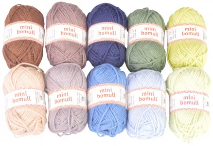 Järbo Minibomull Paquete de Hilos 04 Colores del Bosque 10g - 10 uds - Järbo Minibomull Paquete de Hilos 04 Colores del Bosque