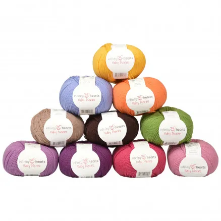 Infinity Hearts Baby Merino Paquete de Hilo 09 Verano - 10 uds - Infinity Hearts Baby Merino Paquete de Hilo 09 Verano