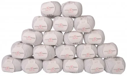 Infinity Hearts Rose 8/4 Paquete de hilo Unicolor 232 Gris claro - 20 uds - Infinity Hearts Rose 8/4 Paquete de hilo Unicolor 232 Gris claro - 20 uds