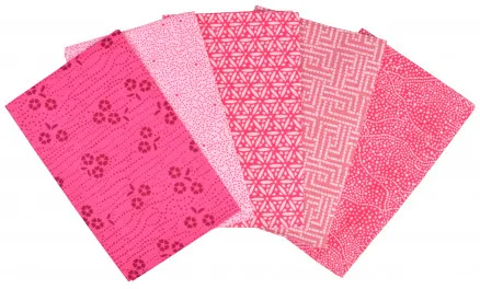 Tissu de Marie Fat Quarter Pink 50x57cm - 5 uds