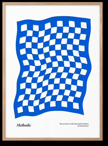 Peléton Methodic Blue 50x70 Póster