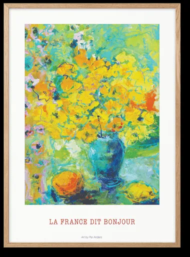 Peléton La France Dice Bonjour 50x70 Póster