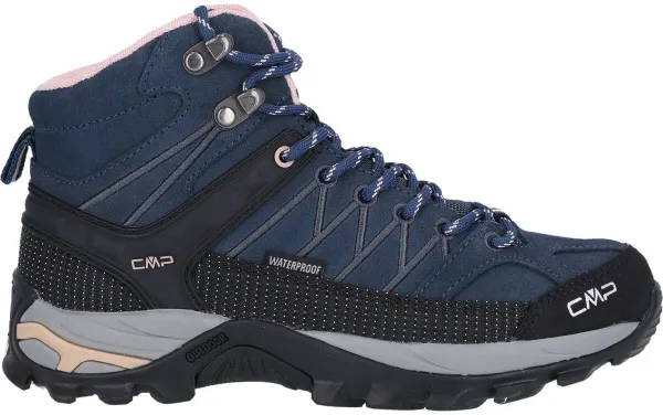CMP Rigel Mid Bota de senderismo impermeable para mujer, azul oscuro