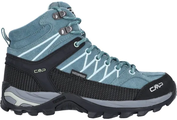 CMP Rigel Mid Bota de senderismo impermeable para mujer, verde mineral